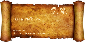 Tuba Márk névjegykártya