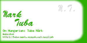 mark tuba business card